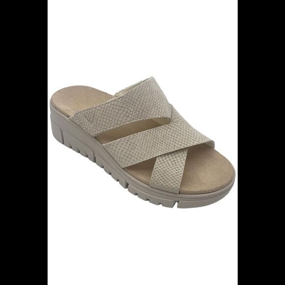 Vionic Shoes - Vionic Women's Uptown Sunset Slide Sandal Ivory - Wide